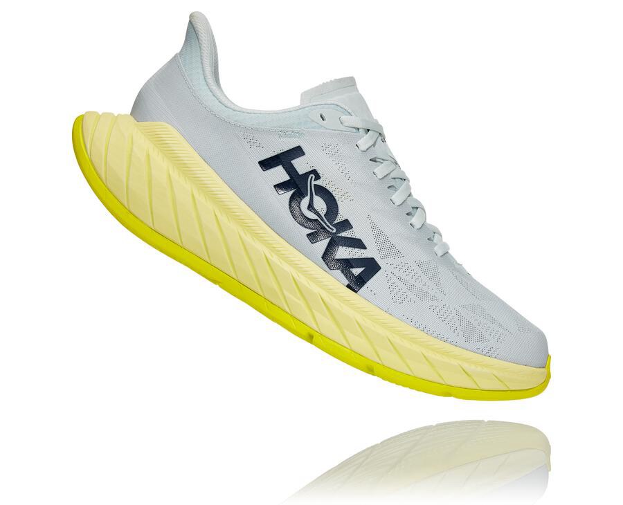 Hoka One One Carbon X 2 Löparskor Herr - Vita - MPQCY-0491